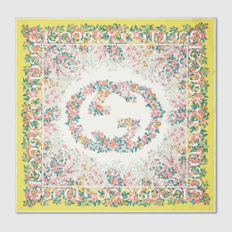 Printed Silk Twill Carré Printed Silk Twill Carré