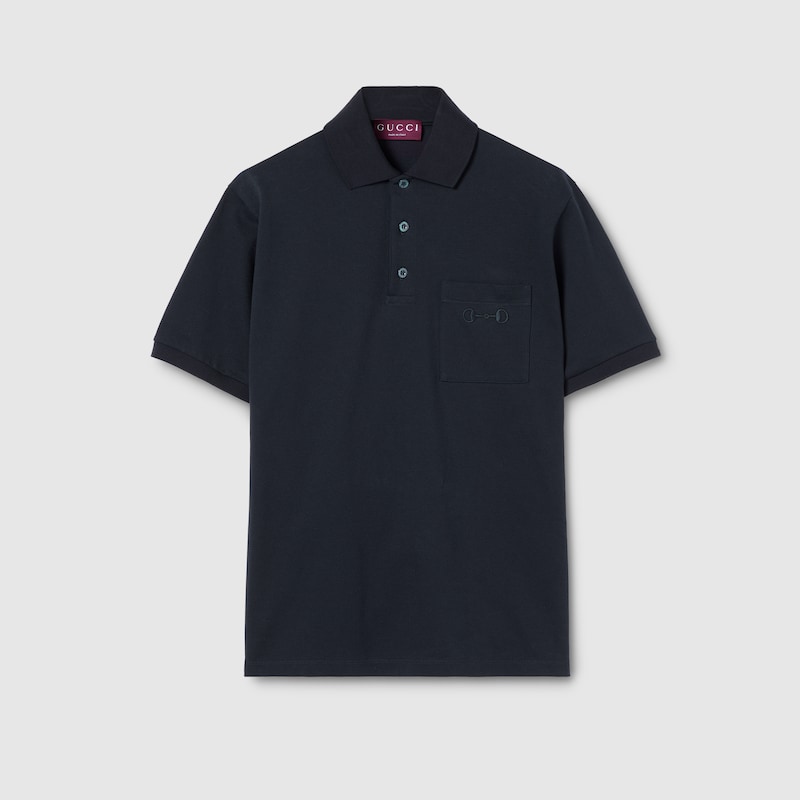Cotton Piquet Polo Shirt With Embroidery Cotton Piquet Polo Shirt With Embroidery
