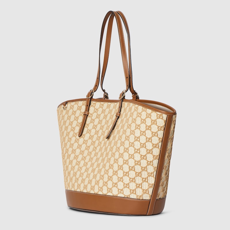 Gucci Woven Large Tote Bag | Thumbnail 2 Gucci Woven Large Tote Bag | Thumbnail 2