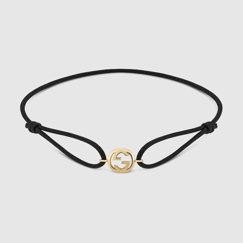Gucci Interlocking 18k Charm Bracelet