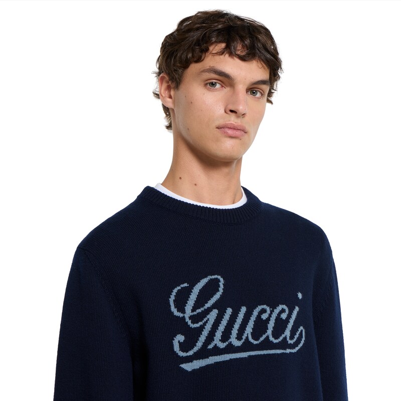 Gucci Knit Wool Sweater With Intarsia | Thumbnail 3 Gucci Knit Wool Sweater With Intarsia | Thumbnail 3
