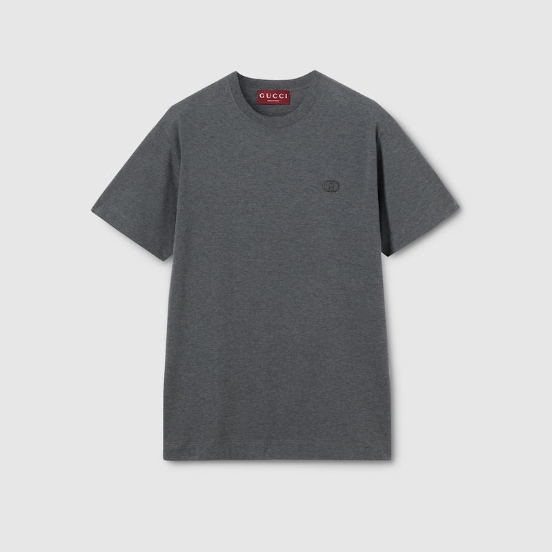 Cotton Jersey T-shirt With Embroidery Cotton Jersey T-shirt With Embroidery