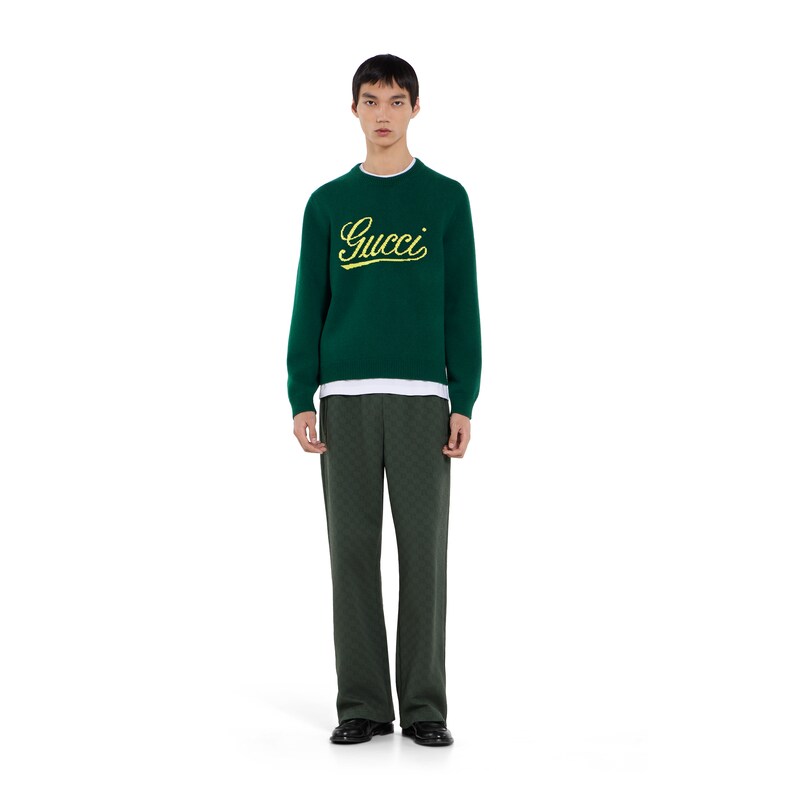 Gucci Knit Wool Sweater With Intarsia | Thumbnail 3