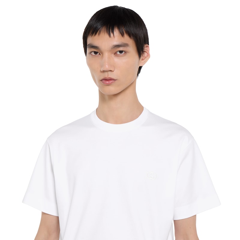 Gucci Cotton Jersey T-shirt With Embroidery | Thumbnail 3 Gucci Cotton Jersey T-shirt With Embroidery | Thumbnail 3