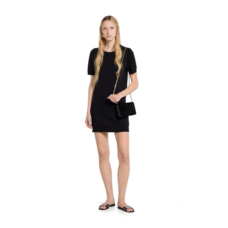 Gucci Fine Wool Dress With GG Crystals | Thumbnail 2 Gucci Fine Wool Dress With GG Crystals | Thumbnail 2