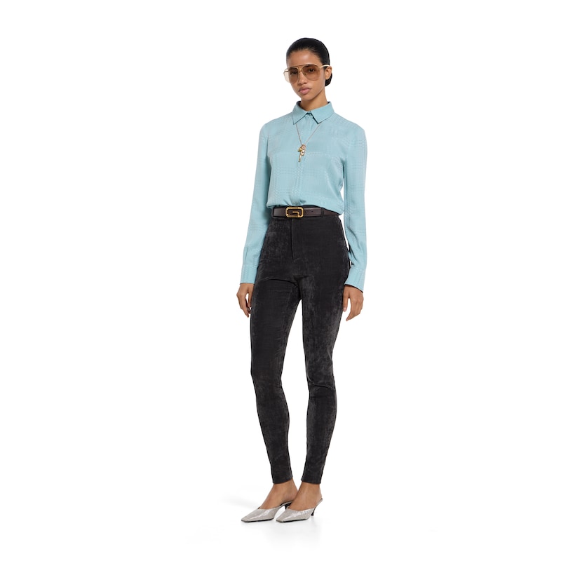 Gucci Interlocking G Silk Jacquard Shirt | Thumbnail 3