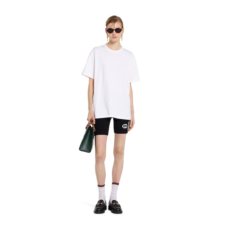 Gucci Cotton Jersey T-shirt With Embroidery | Thumbnail 2 Gucci Cotton Jersey T-shirt With Embroidery | Thumbnail 2