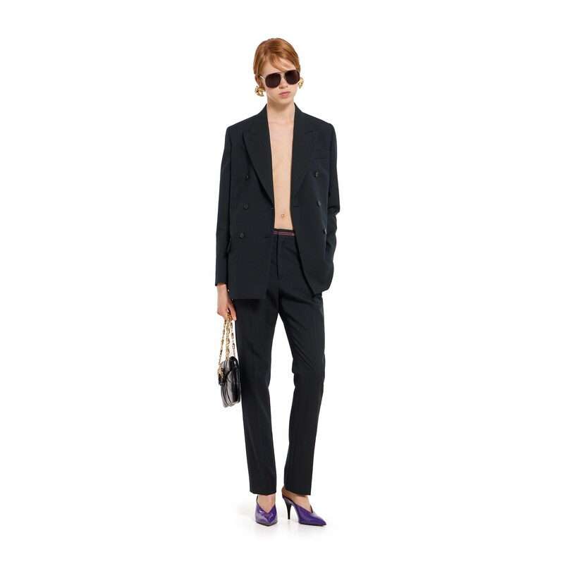 Gucci Wool Pants With Gucci Selvedge Detail | Thumbnail 2 Gucci Wool Pants With Gucci Selvedge Detail | Thumbnail 2