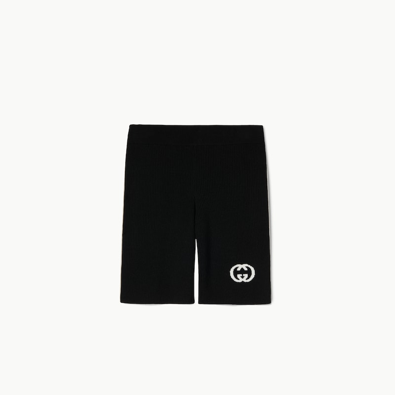 Ribbed Shorts With Intarsia Ribbed Shorts With Intarsia