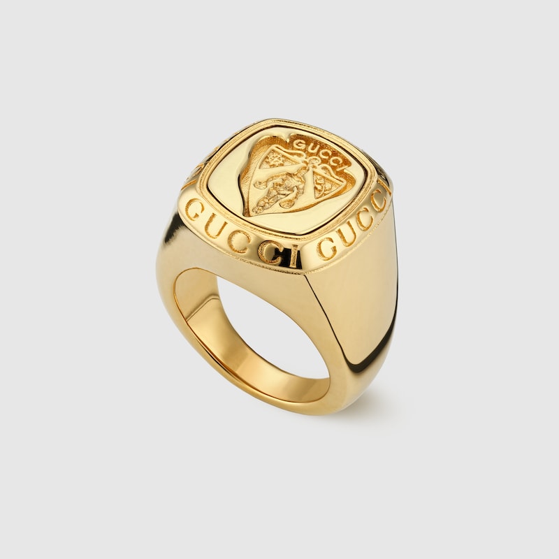 Gucci Crest Signet Ring | Thumbnail 2