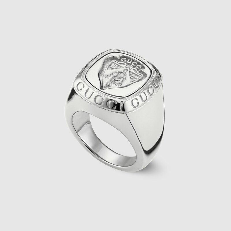 Gucci Crest Signet Ring | Thumbnail 2