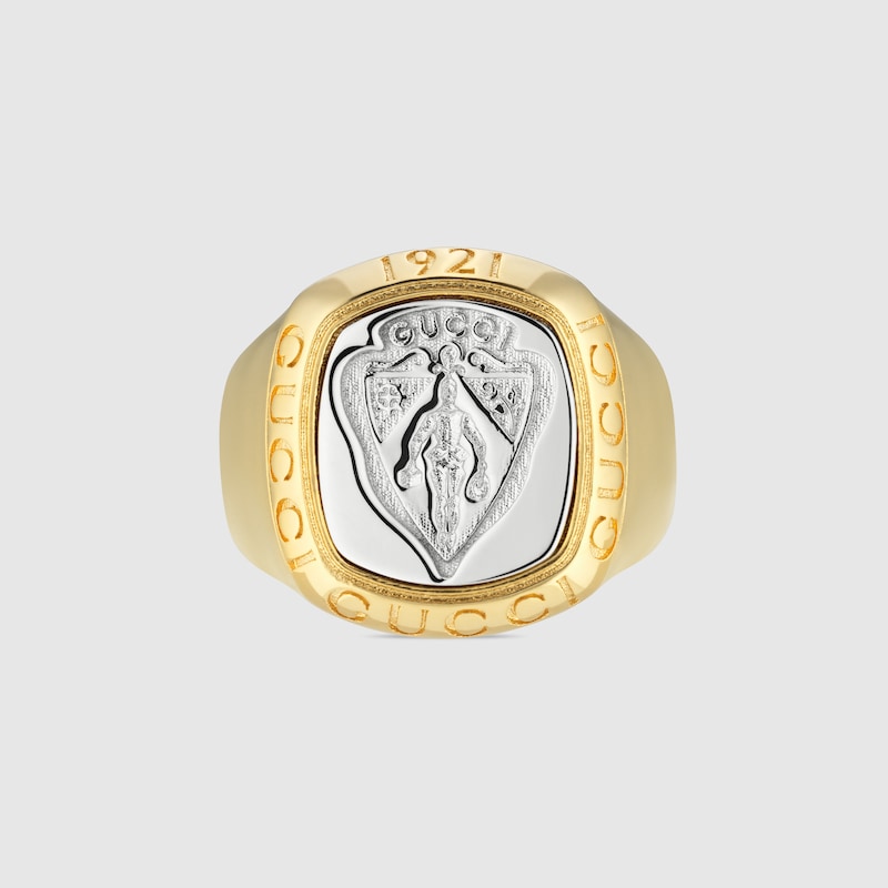 Gucci Crest Signet Ring