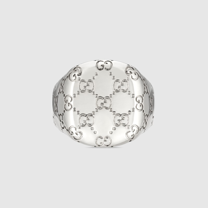 Gucci GG Motif Signet Ring