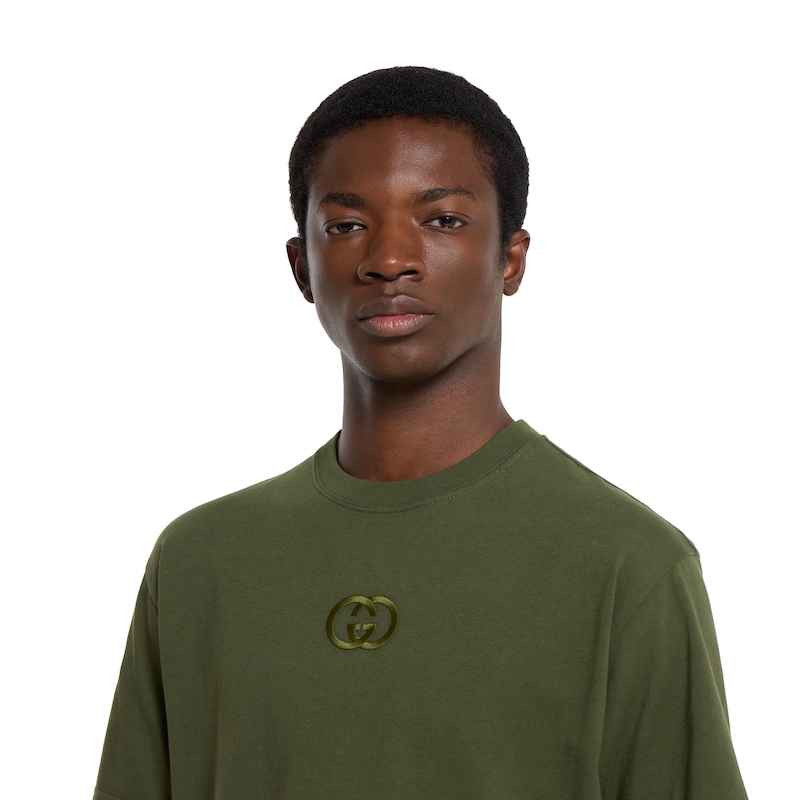 Gucci Cotton Jersey T-shirt With Embroidery | Thumbnail 3 Gucci Cotton Jersey T-shirt With Embroidery | Thumbnail 3