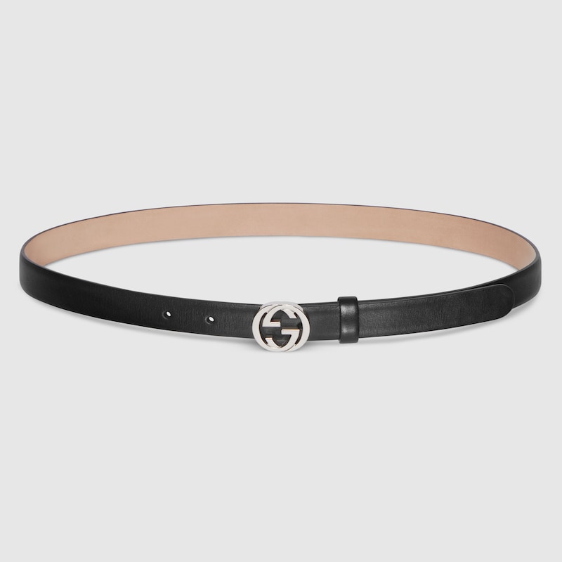 Thin Belt With Interlocking G Buckle Thin Belt With Interlocking G Buckle