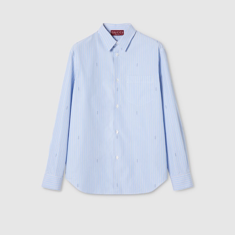 Striped Cotton Poplin Shirt Striped Cotton Poplin Shirt