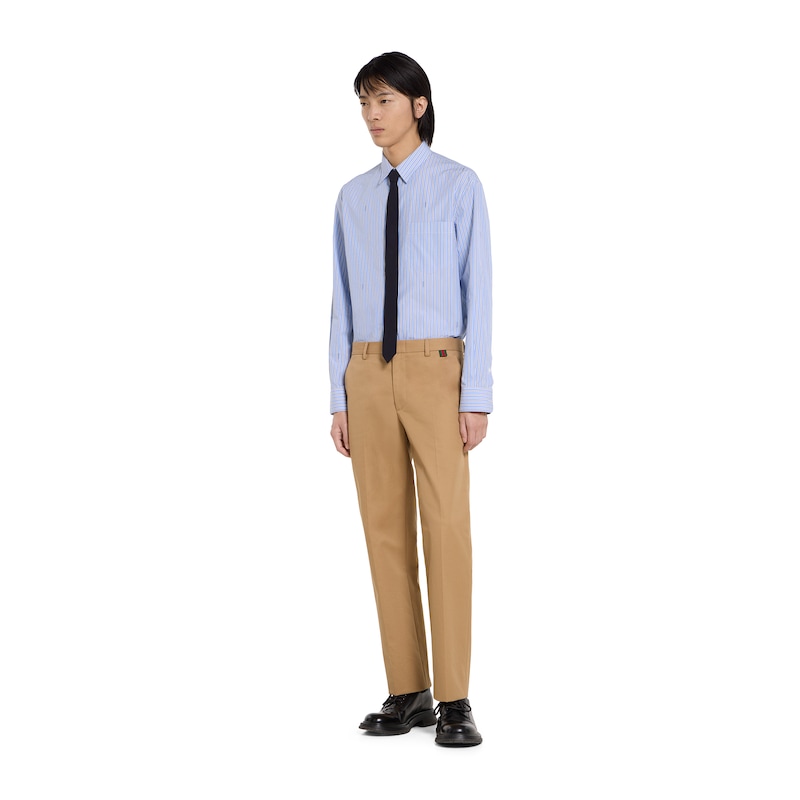 Gucci Striped Cotton Poplin Shirt | Thumbnail 3 Gucci Striped Cotton Poplin Shirt | Thumbnail 3