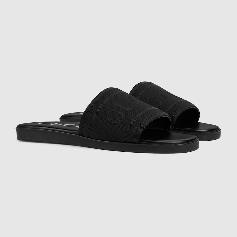 Gucci Slide Sandal With Tonal Logo | Thumbnail 2 Gucci Slide Sandal With Tonal Logo | Thumbnail 2