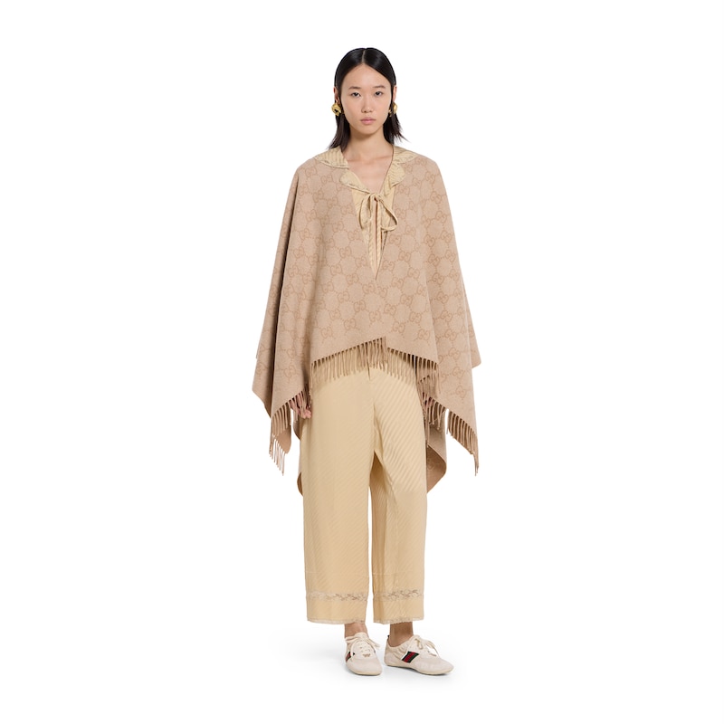 Gucci GG Cashmere Lamé Cape | Thumbnail 3 Gucci GG Cashmere Lamé Cape | Thumbnail 3