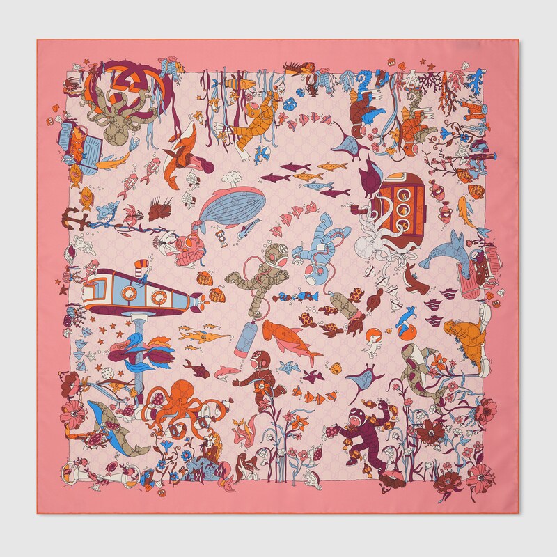Printed Silk Carré Printed Silk Carré