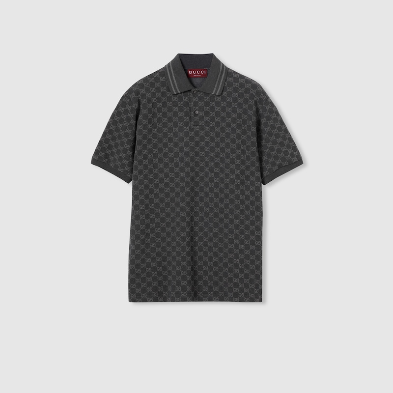 GG Cotton Piquet Jacquard Polo Shirt GG Cotton Piquet Jacquard Polo Shirt