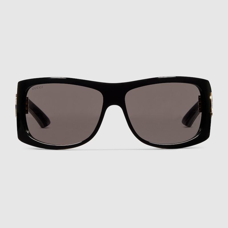 Gucci Square Frame Sunglasses In Black