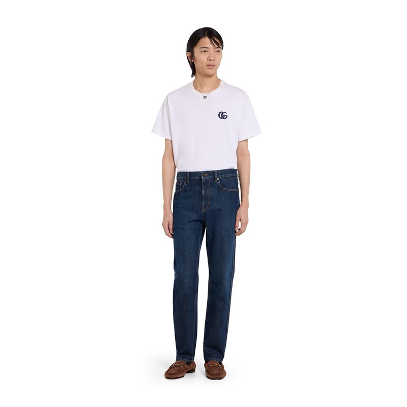 Gucci Slim Fit Cotton Denim Pant | Thumbnail 3 Gucci Slim Fit Cotton Denim Pant | Thumbnail 3