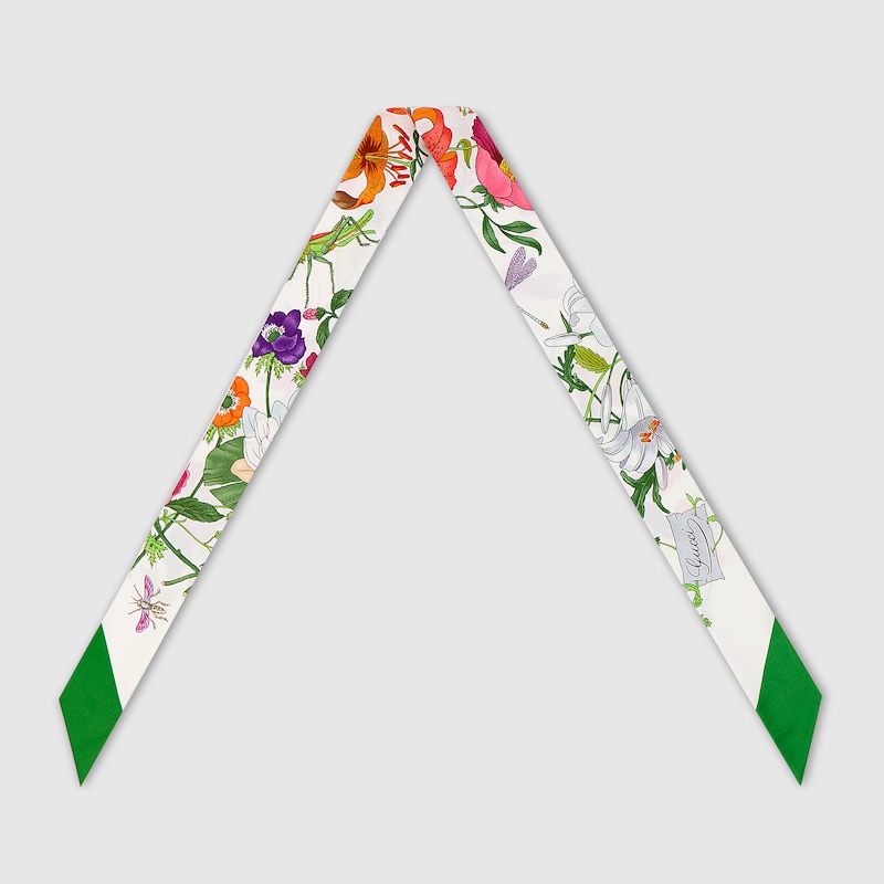 Gucci Printed Silk Ribbon | Thumbnail 2 Gucci Printed Silk Ribbon | Thumbnail 2