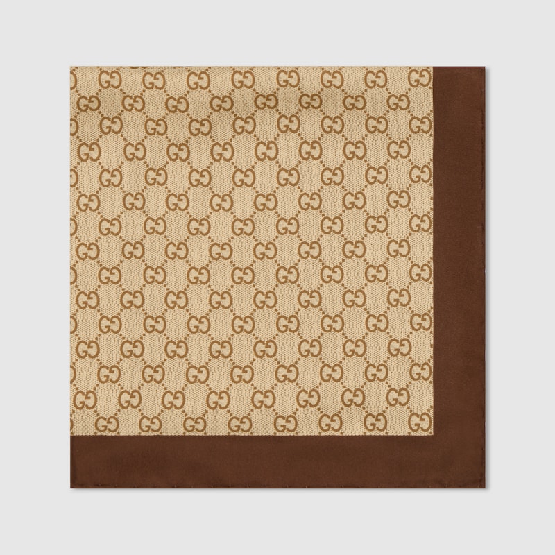 Gucci Printed Silk Twill Carré | Thumbnail 2 Gucci Printed Silk Twill Carré | Thumbnail 2