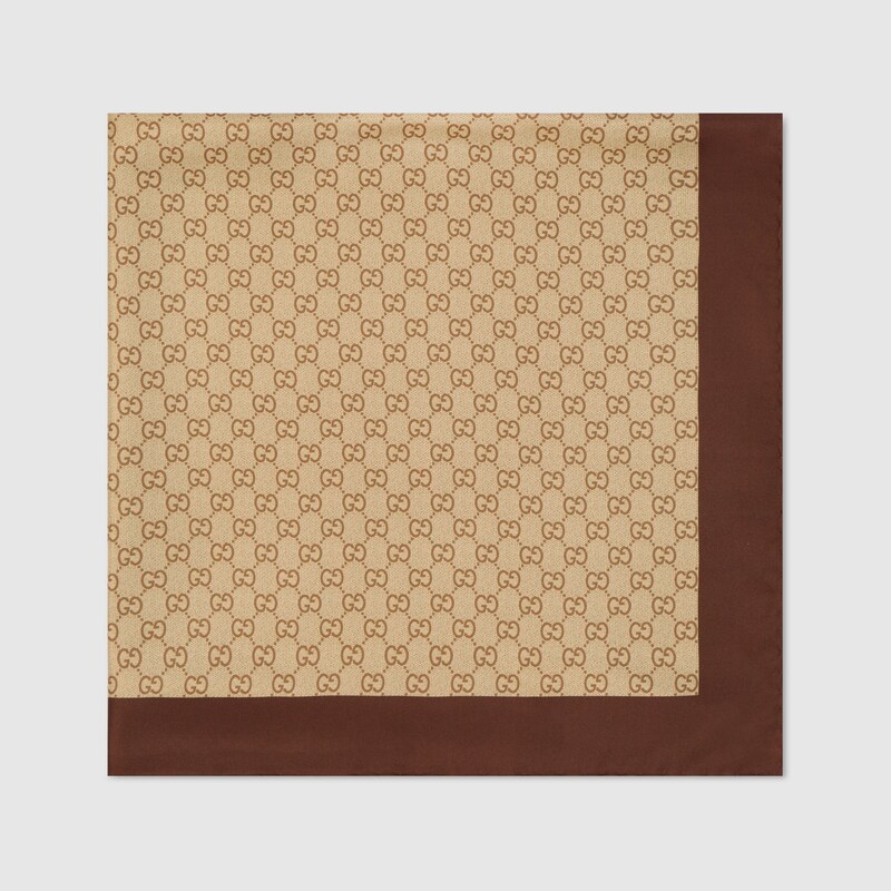 Gucci Printed Silk Twill Carré | Thumbnail 2 Gucci Printed Silk Twill Carré | Thumbnail 2