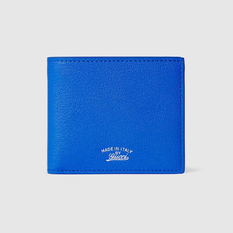 Gucci Lira Bi-fold Wallet In Blue