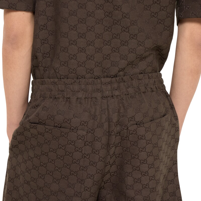 Gucci GG Canvas Linen Blen Shorts | Thumbnail 3 Gucci GG Canvas Linen Blen Shorts | Thumbnail 3