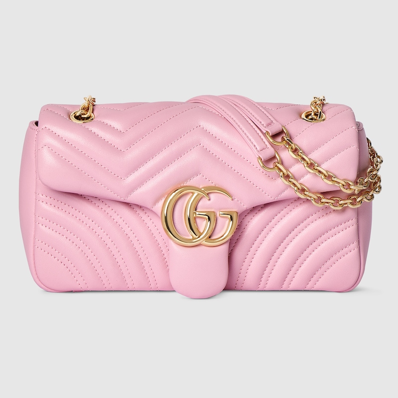 Gucci Gg Marmont Medium Shoulder Bag In Pink