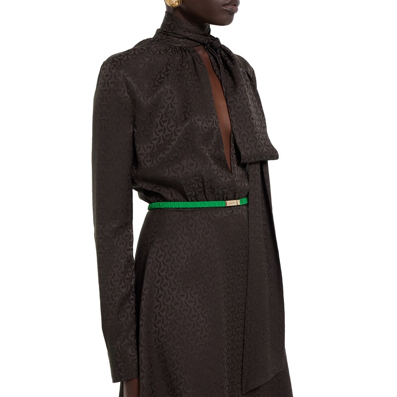 Gucci Horsebit Silk Jacquard Dress | Thumbnail 3 Gucci Horsebit Silk Jacquard Dress | Thumbnail 3