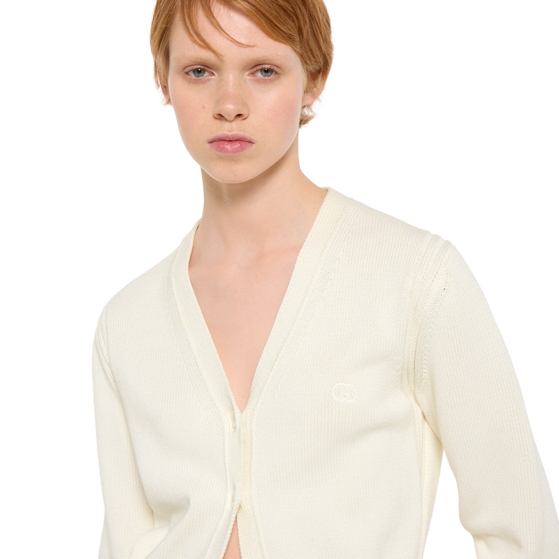 Gucci Cotton Cardigan With Embroidery | Thumbnail 3 Gucci Cotton Cardigan With Embroidery | Thumbnail 3