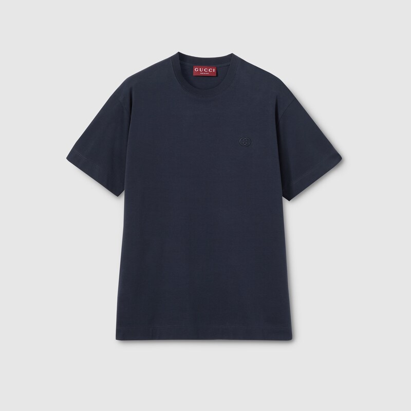 Cotton Jersey T-shirt With Embroidery Cotton Jersey T-shirt With Embroidery