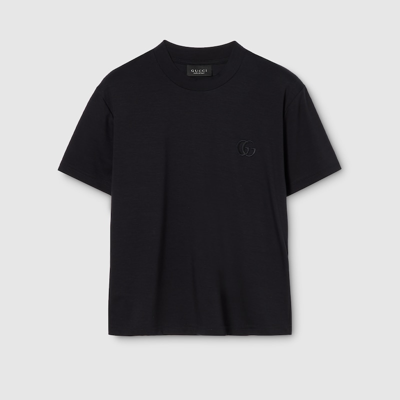 Rayon Jersey T-shirt With Embroidery Rayon Jersey T-shirt With Embroidery