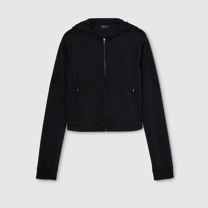 Jersey Zip Jacket With Embroidery Jersey Zip Jacket With Embroidery