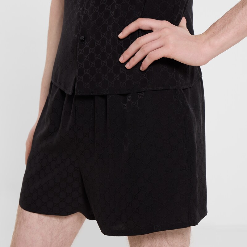 Gucci GG Silk Jacquard Shorts | Thumbnail 3 Gucci GG Silk Jacquard Shorts | Thumbnail 3