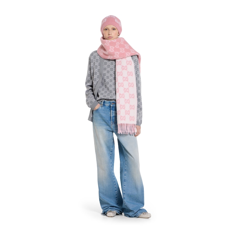 Gucci GG Alpaca Wool Blend Scarf | Thumbnail 3 Gucci GG Alpaca Wool Blend Scarf | Thumbnail 3