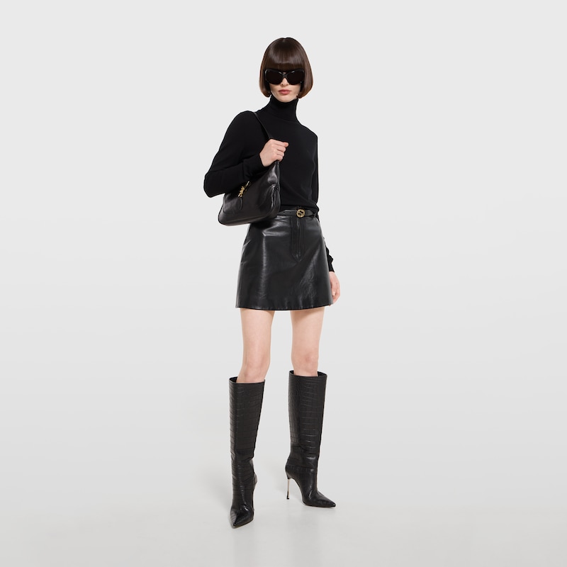Gucci Thin Belt With Interlocking G Buckle | Thumbnail 3 Gucci Thin Belt With Interlocking G Buckle | Thumbnail 3