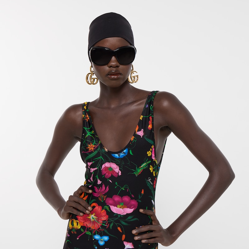 Gucci Printed Sparkling Jersey Swimsuit | Thumbnail 3 Gucci Printed Sparkling Jersey Swimsuit | Thumbnail 3
