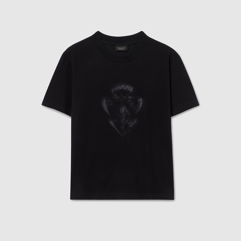Gucci Cotton Jersey T-shirt With Gucci Crest