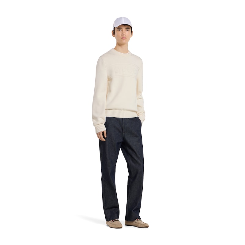 Gucci Knit Cotton Wool Sweater With Intarsia | Thumbnail 2 Gucci Knit Cotton Wool Sweater With Intarsia | Thumbnail 2