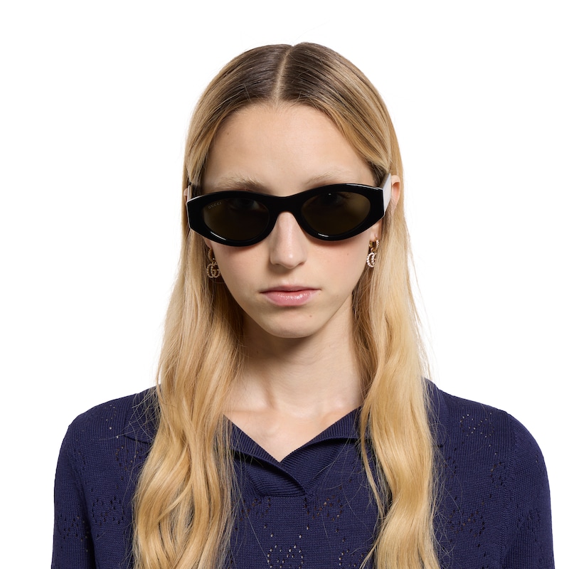Gucci Oval Frame Sunglasses | Thumbnail 3 Gucci Oval Frame Sunglasses | Thumbnail 3