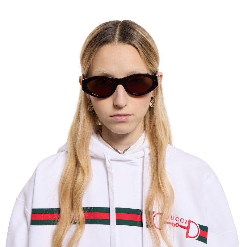 Gucci Oval Frame Sunglasses | Thumbnail 3