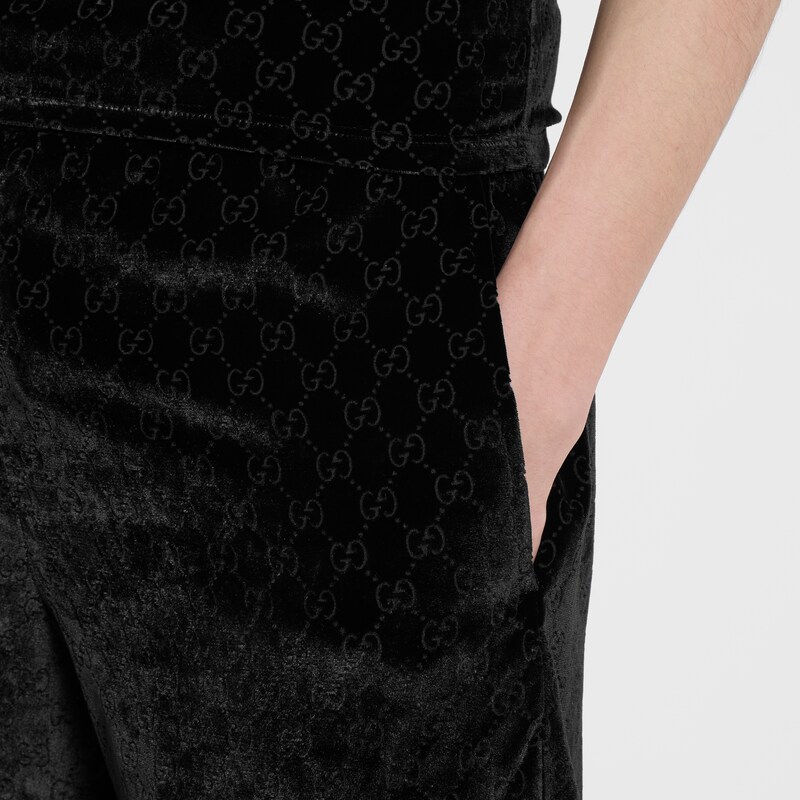 Gucci GG Velvet Devoré Sportswear Pants | Thumbnail 3 Gucci GG Velvet Devoré Sportswear Pants | Thumbnail 3