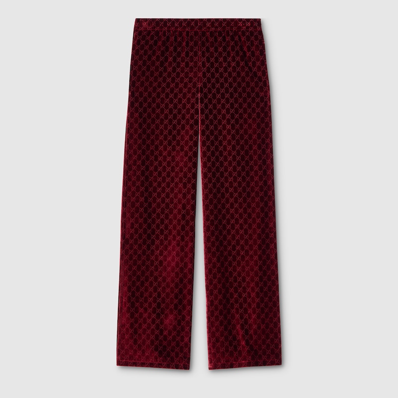 Gucci GG Velvet Devoré Sportswear Pants