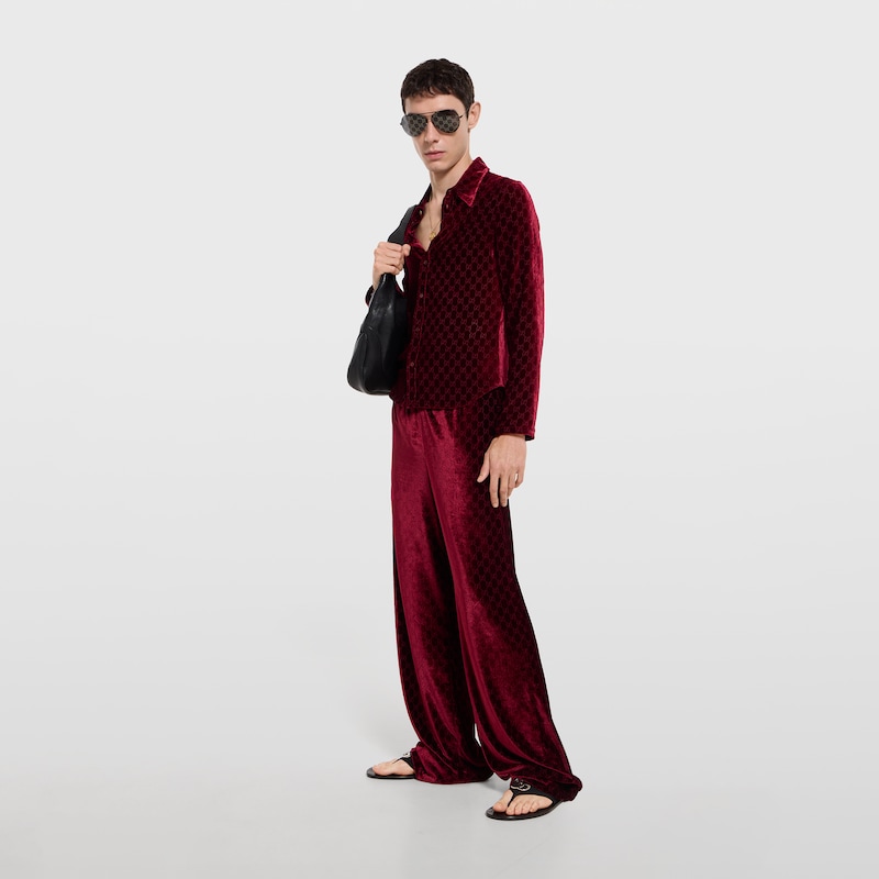 Gucci GG Velvet Devoré Sportswear Pants | Thumbnail 2 Gucci GG Velvet Devoré Sportswear Pants | Thumbnail 2