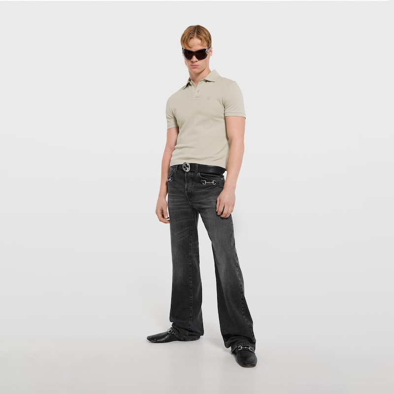 Gucci Cotton Piquet Polo Shirt With Embroidery | Thumbnail 2 Gucci Cotton Piquet Polo Shirt With Embroidery | Thumbnail 2